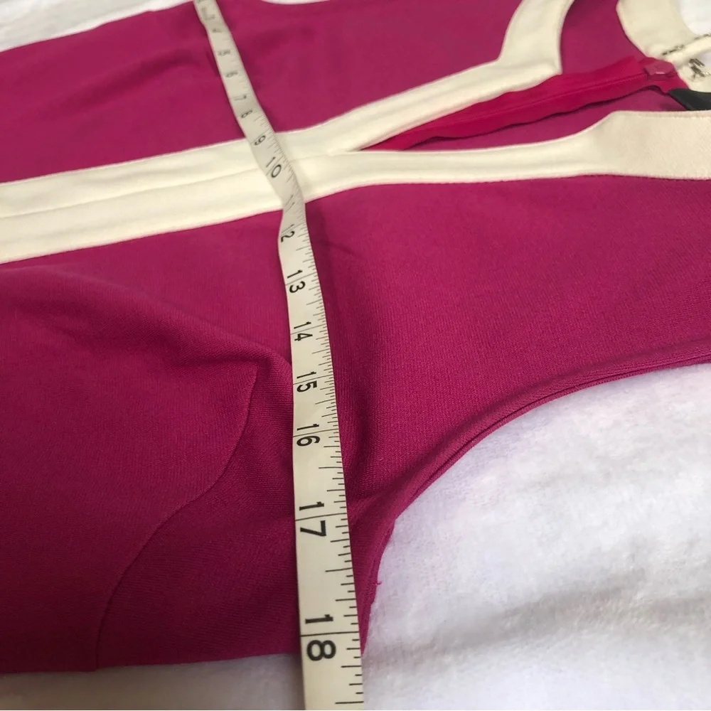 Ann Taylor Pink Sheath Dress Womens Size 2 Retro Preppy - Picture 6 of 7